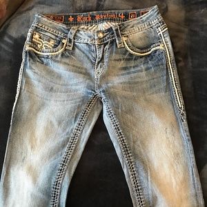 LIKE NEW Rock Revival Donna Boot Cut Jeans